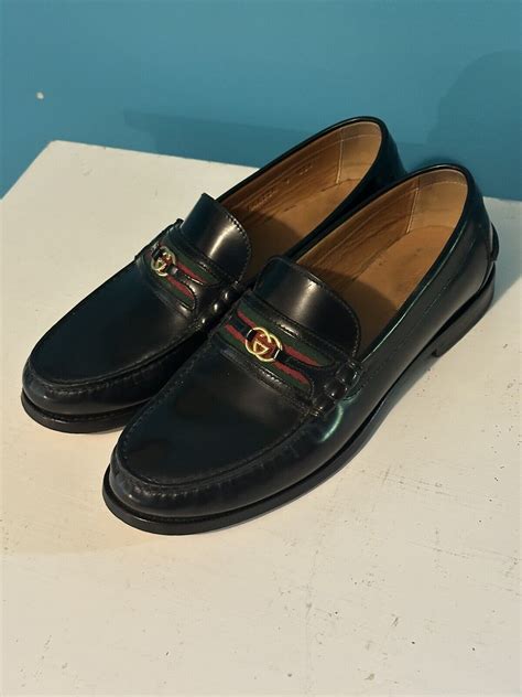 gucci interlocking penny loafers.